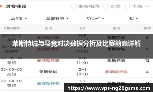 莱斯特城与马竞对决数据分析及比赛前瞻详解